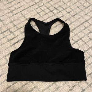 ALO Yoga Black High-Neck Sports Bra